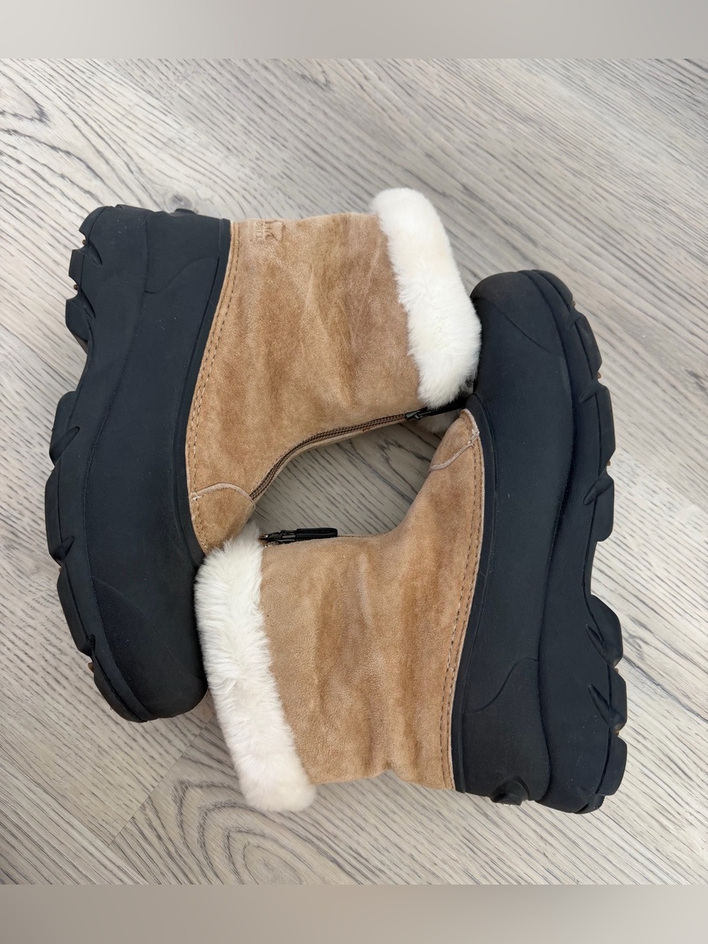 NEW Sorel Snow Angel Waterproof Suede Upper Thinsulate Zip Boots Size 8 $160 - Picture 7 of 11